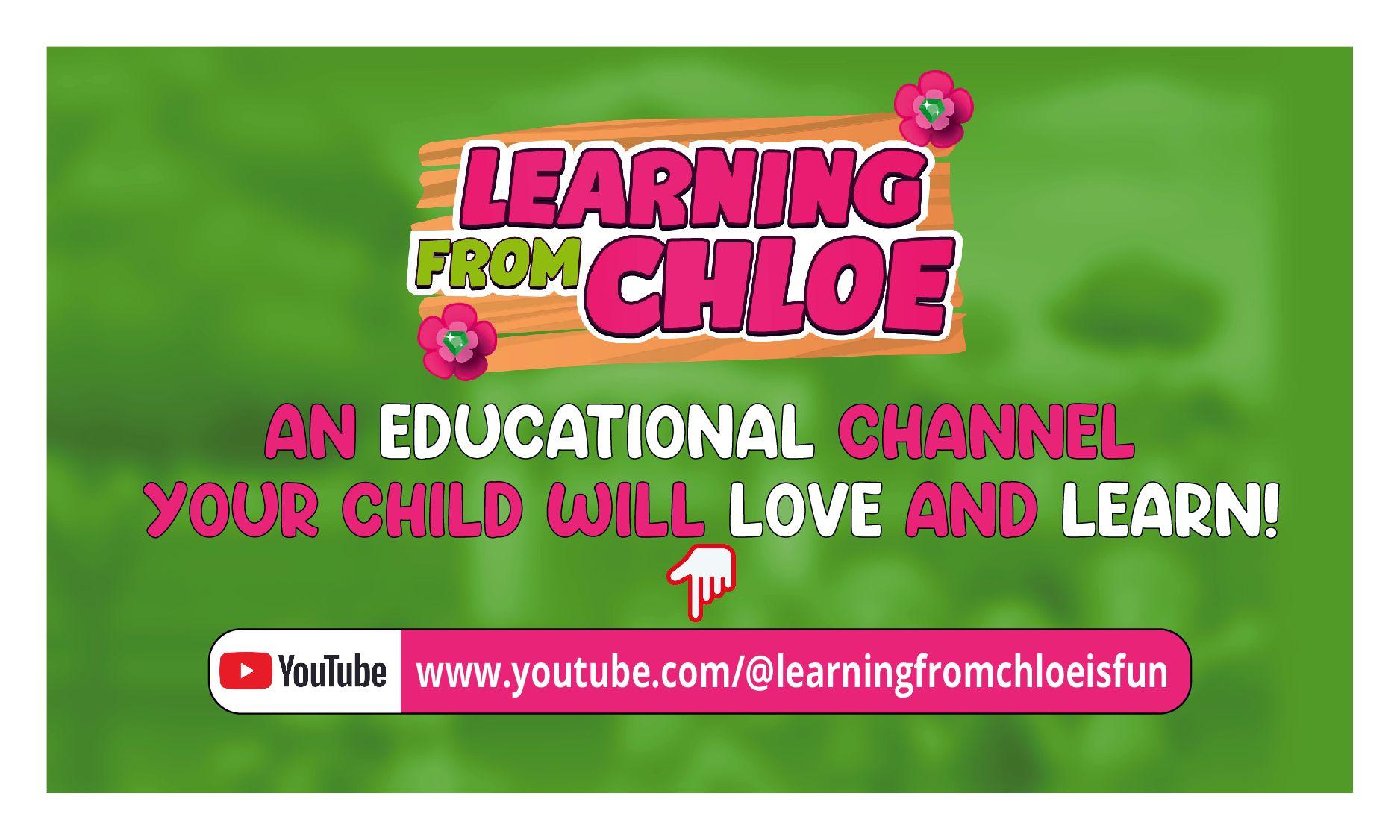 “Kids learning videos • Early childhood education • Educational YouTube for preschoolers • Chloe’s Magical Adventures learning videos.”